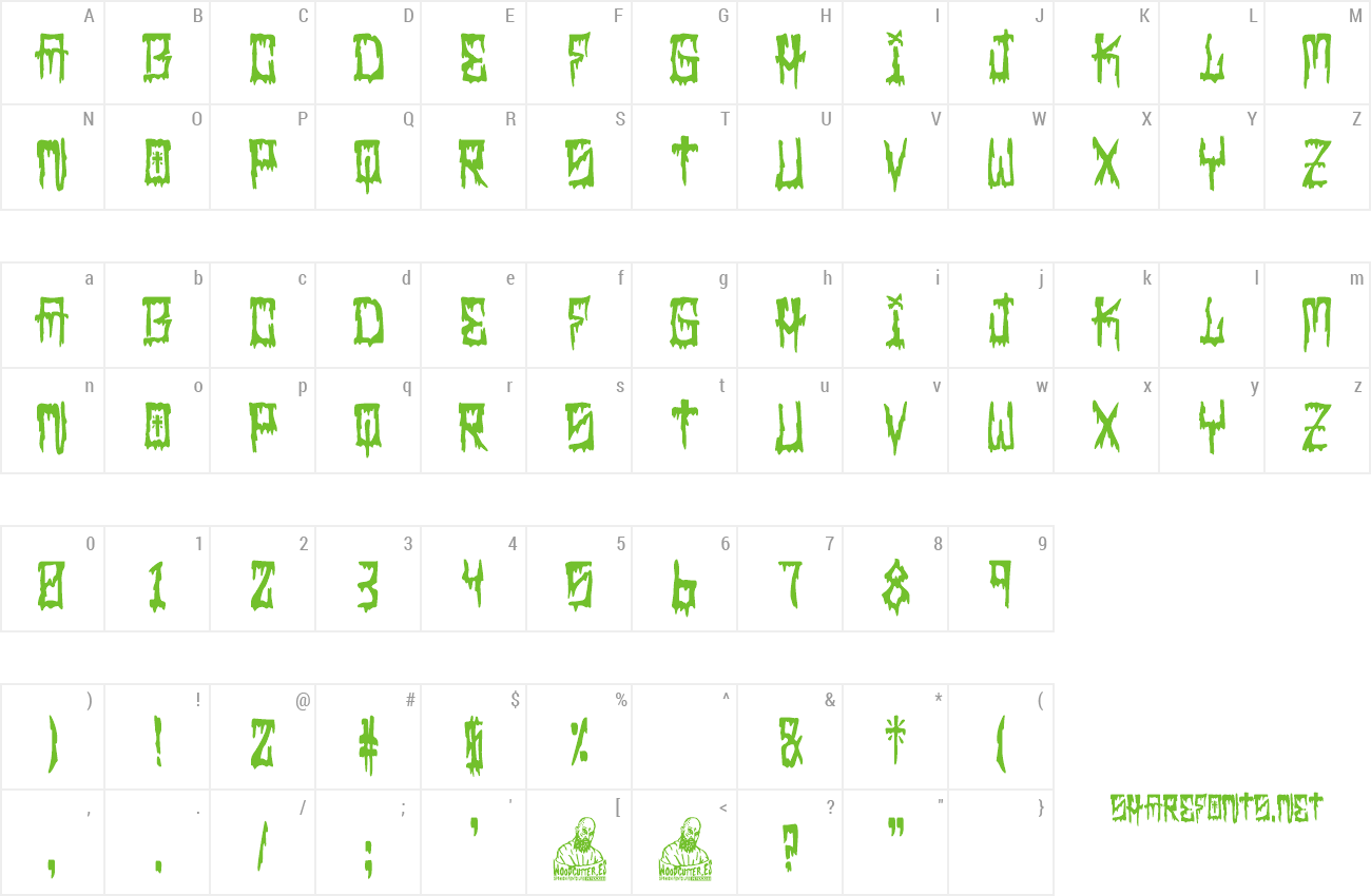 Font Latino Blood preview